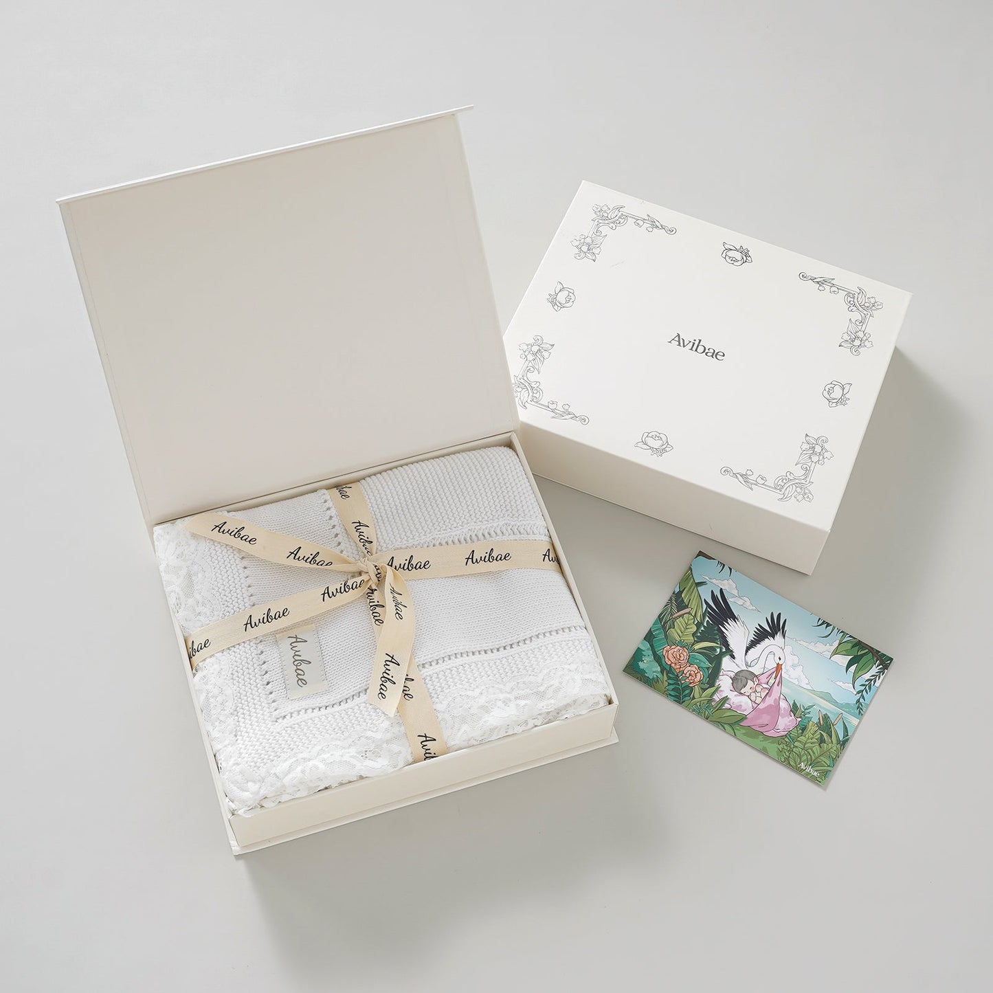 Avibae 100% Organic Cotton Baby Comfort Blanket