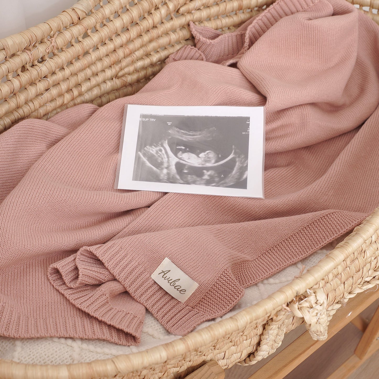 Avibae Luxary Cotton Cute Bear Romper  7-Piece Buddle Pearl Rose