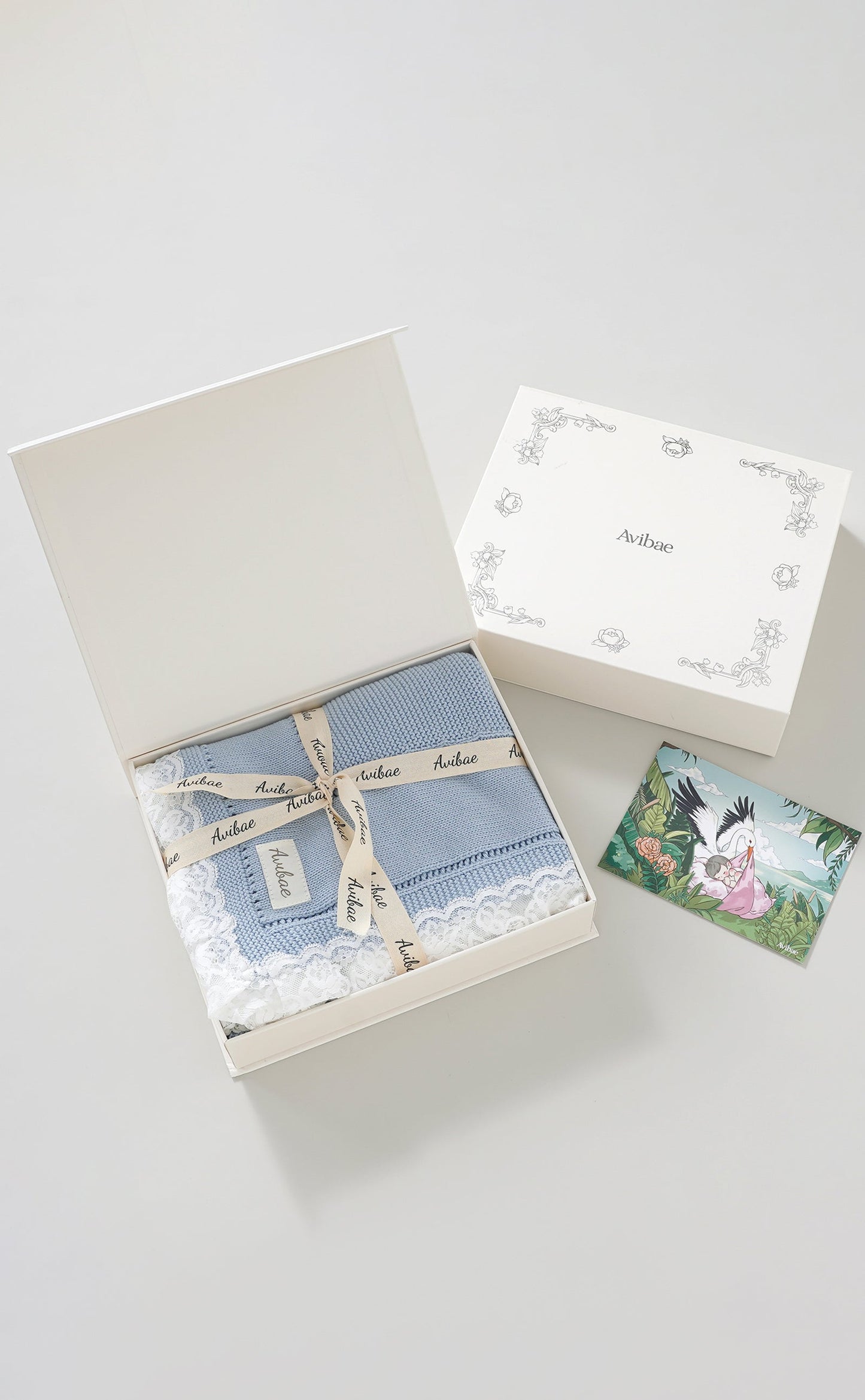 Avibae 100% Organic Cotton Baby Comfort Blanket