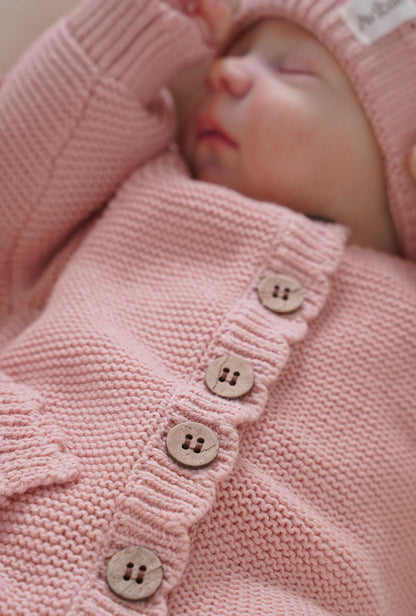 Avibae Classic  Luxary Cotton Stitch  3-Piece Buddle Pearl Rose