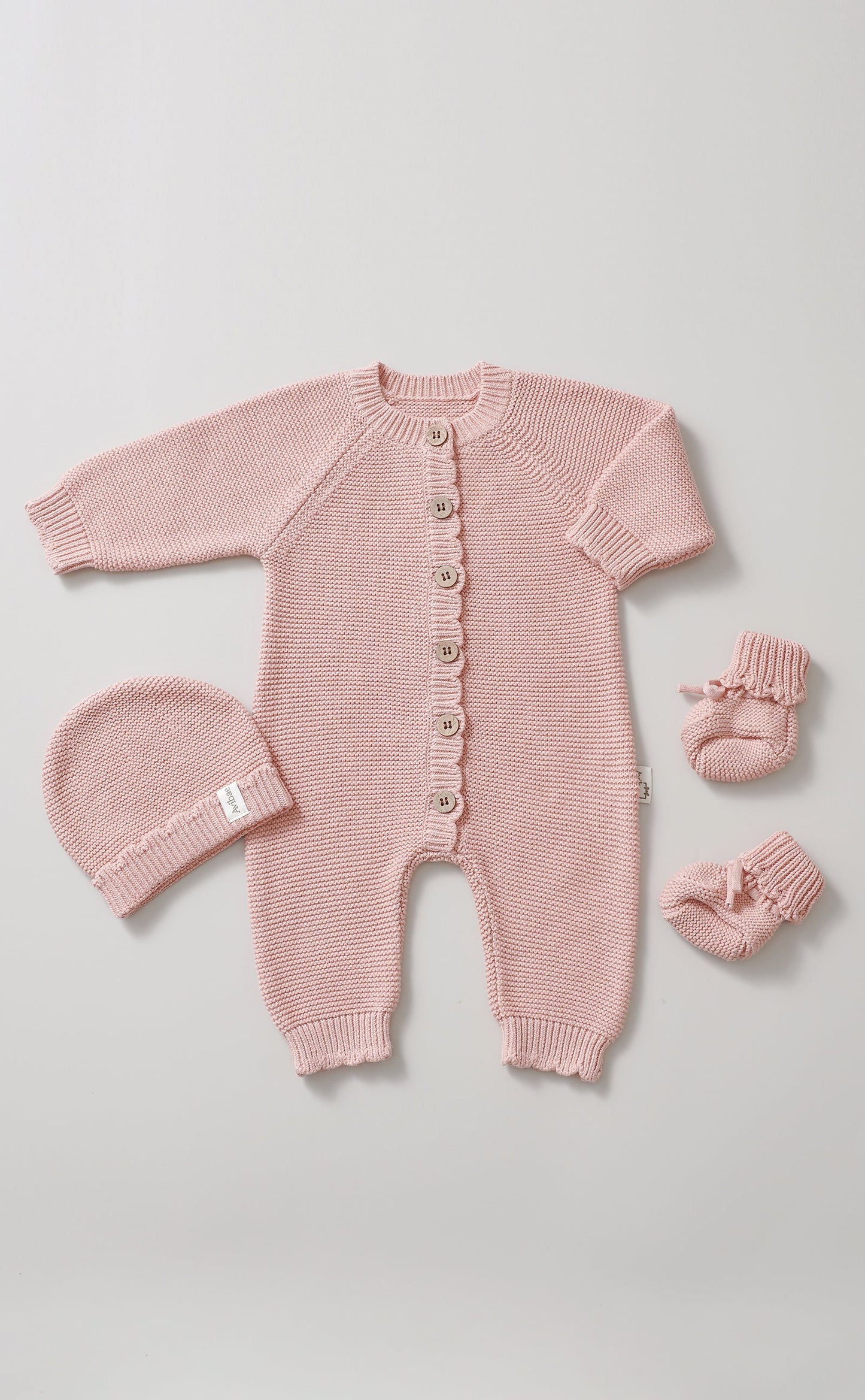 Avibae Classic  Luxary Cotton Stitch  3-Piece Buddle Milk Oat
