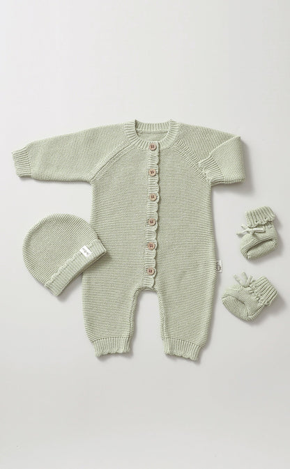 Avibae Classic  Luxary Cotton Stitch  3-Piece Buddle Pearl Rose