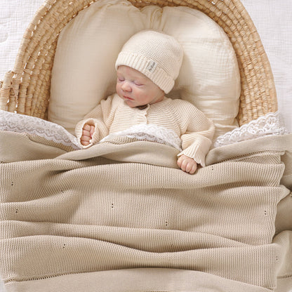 Avibae 100% Organic Cotton Baby Comfort Blanket