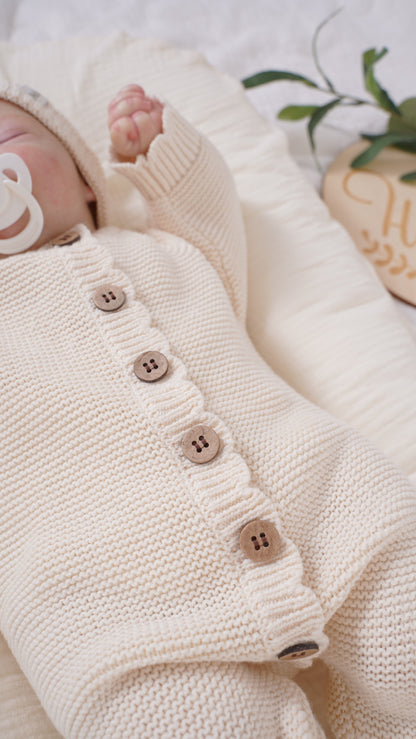 Avibae Classic  Luxary Cotton Stitch  7-Piece Buddle Milk Oat